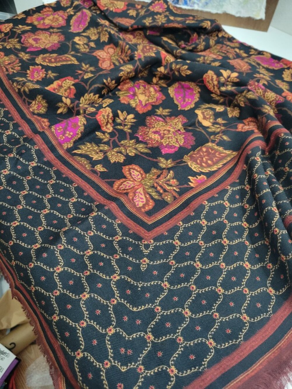 Large Wool Blend Shawl or Wrap by Maurices